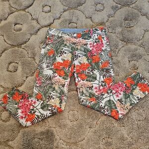Talbots Multicolor Floral Pants